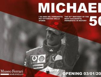 Michael 50, a Maranello una mostra speciale sul campionissimo Schumi