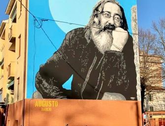 A Novellara un grande murale per Augusto Daolio, ma è polemica con la famiglia