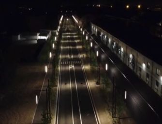 Vista notturna su viale Ramazzini, cuore di Santa Croce