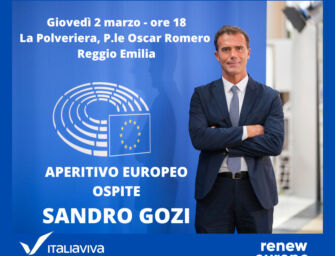 Reggio, aperitivo europeo di Italia Viva con Sandro Gozi