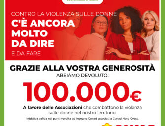 Conad Nord Ovest dona 100.000 euro all’Associazione D.i.Re