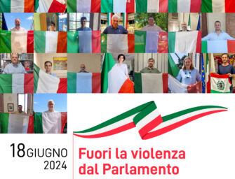 Sindaci reggiani col Tricolore per fermare la violenza in Parlamento