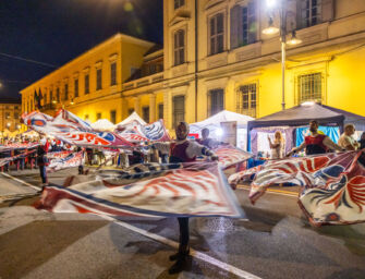 Fino a domenica la Giareda, giorno inaugurale con gli sbandieratori (fotogallery)