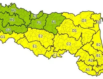 Forti rovesci, allerta meteo in Emilia-Romagna