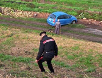 Santa Vittoria, impantanato con l’auto sul Crostolo. Lo liberano i carabinieri