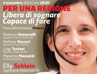 Elly Schlein lunedì a Modena per lanciare la campagna di de Pascale