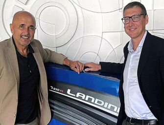 Ct contadino Spalletti sul trattore Landini